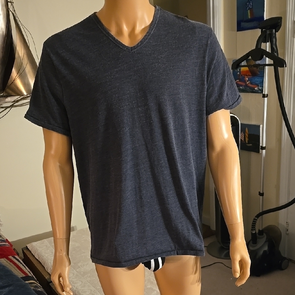 Flag & Anthem Dark Gray V-Neck T-Shirt